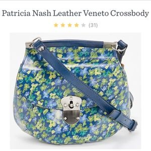 Patricia Nash leather Veneto Crossbody bag.